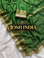 VIRAL- 2Fancy Chiffon Saree Ghungroo Hand Work Moti Lace with Blouse