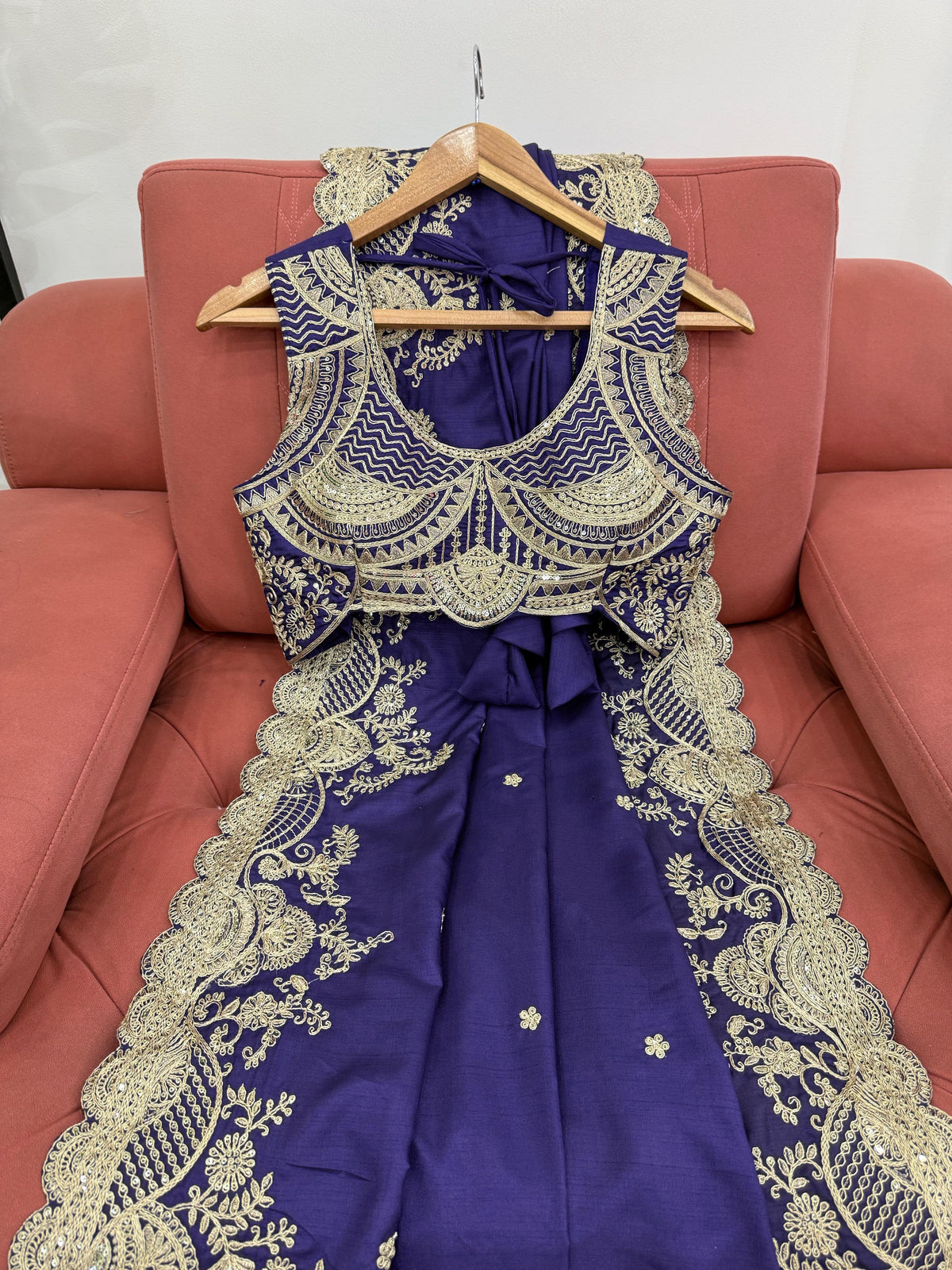 Blue Color Designer Bollywood Style Party Wear Saree