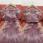 Light Purple Color Designer Silk Saree