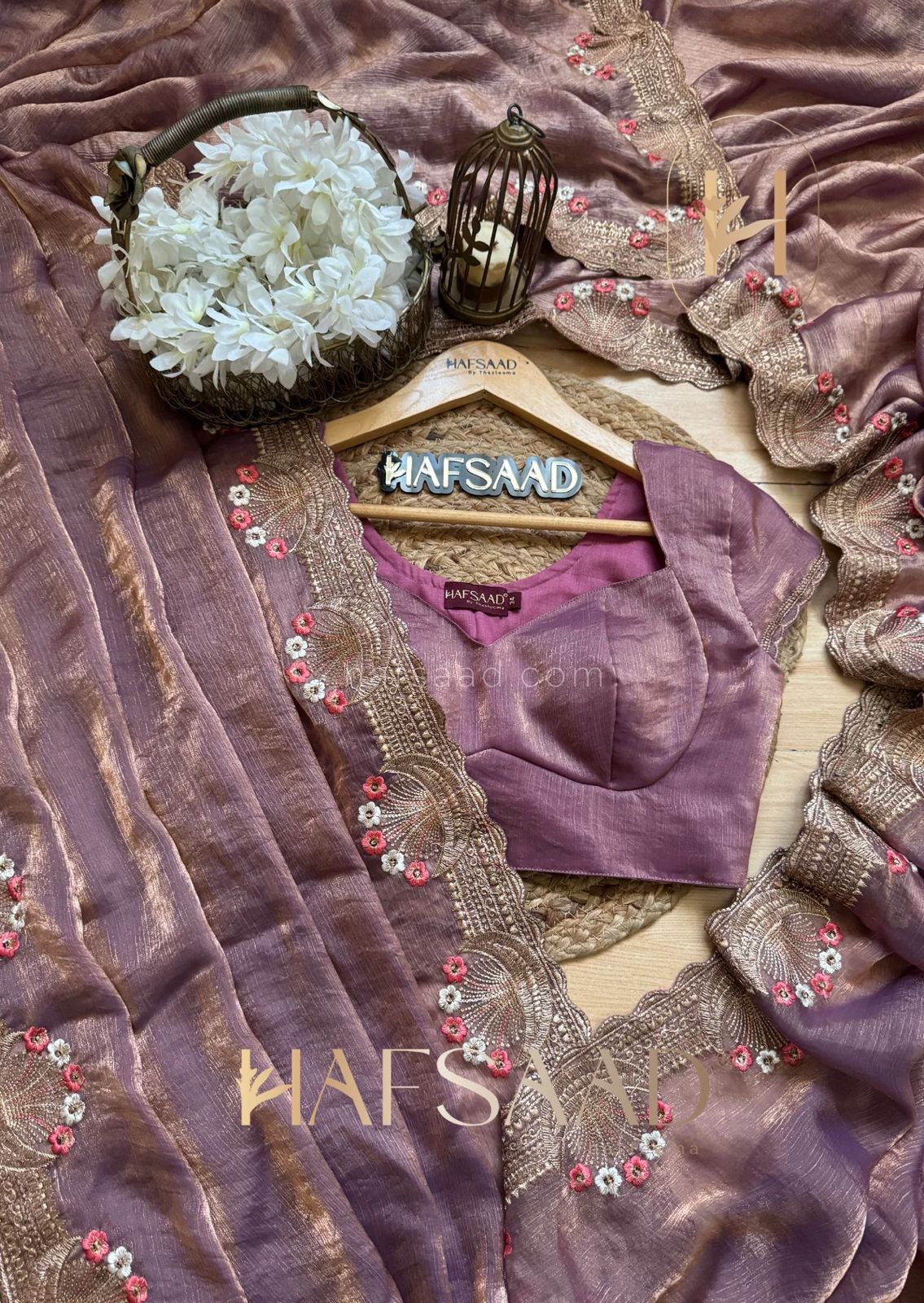 Light Purple Color Designer Silk Saree