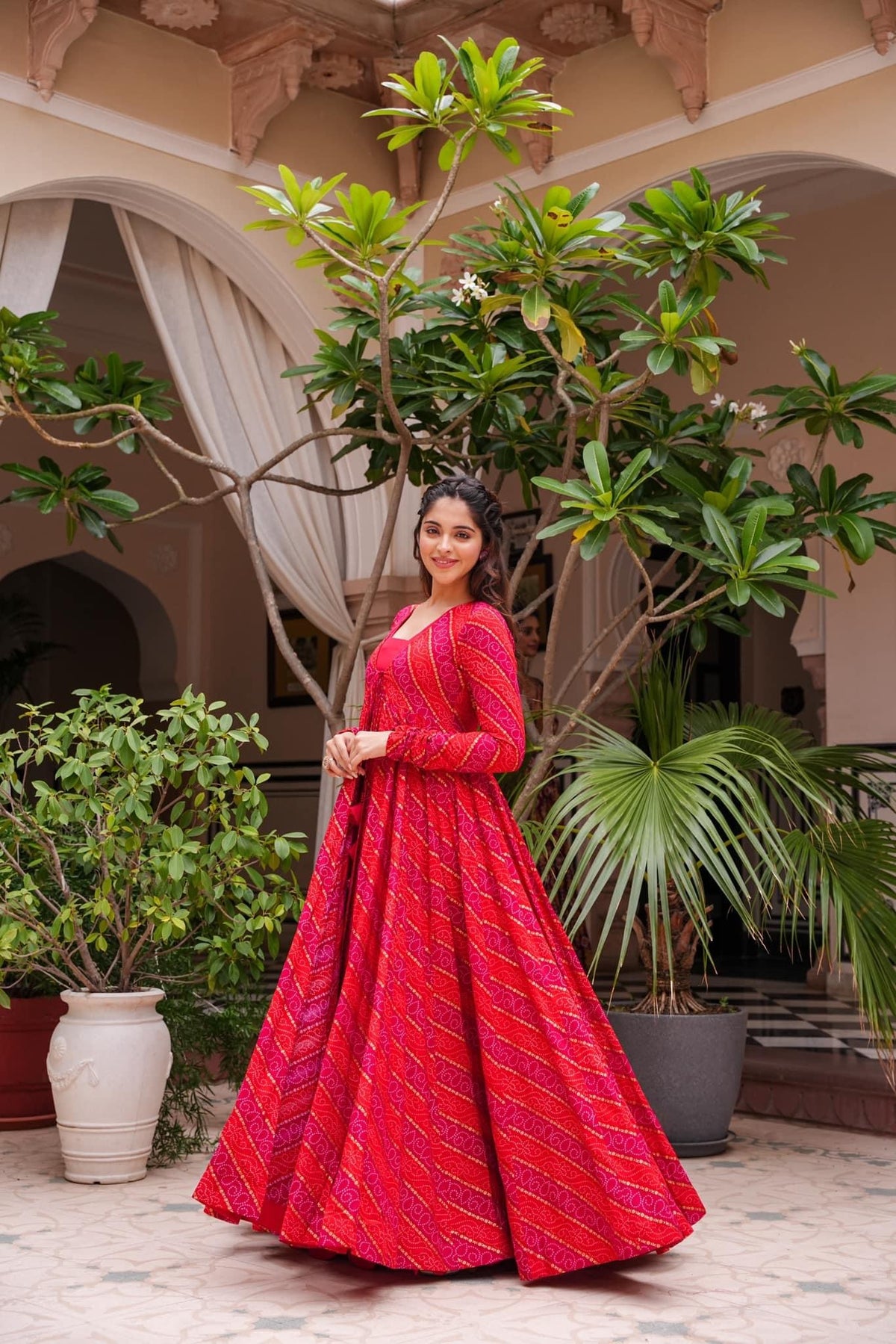 Stylish Pink three piece set - Joshindia