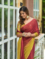 Buy Trendy Maroon Saree Online in India - Joshindia