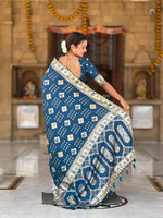 Women Ethnic Woven Design Zari Dola Silk Banarasi Saree