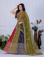Multi Color Designer Georgette Lehenga Choli
