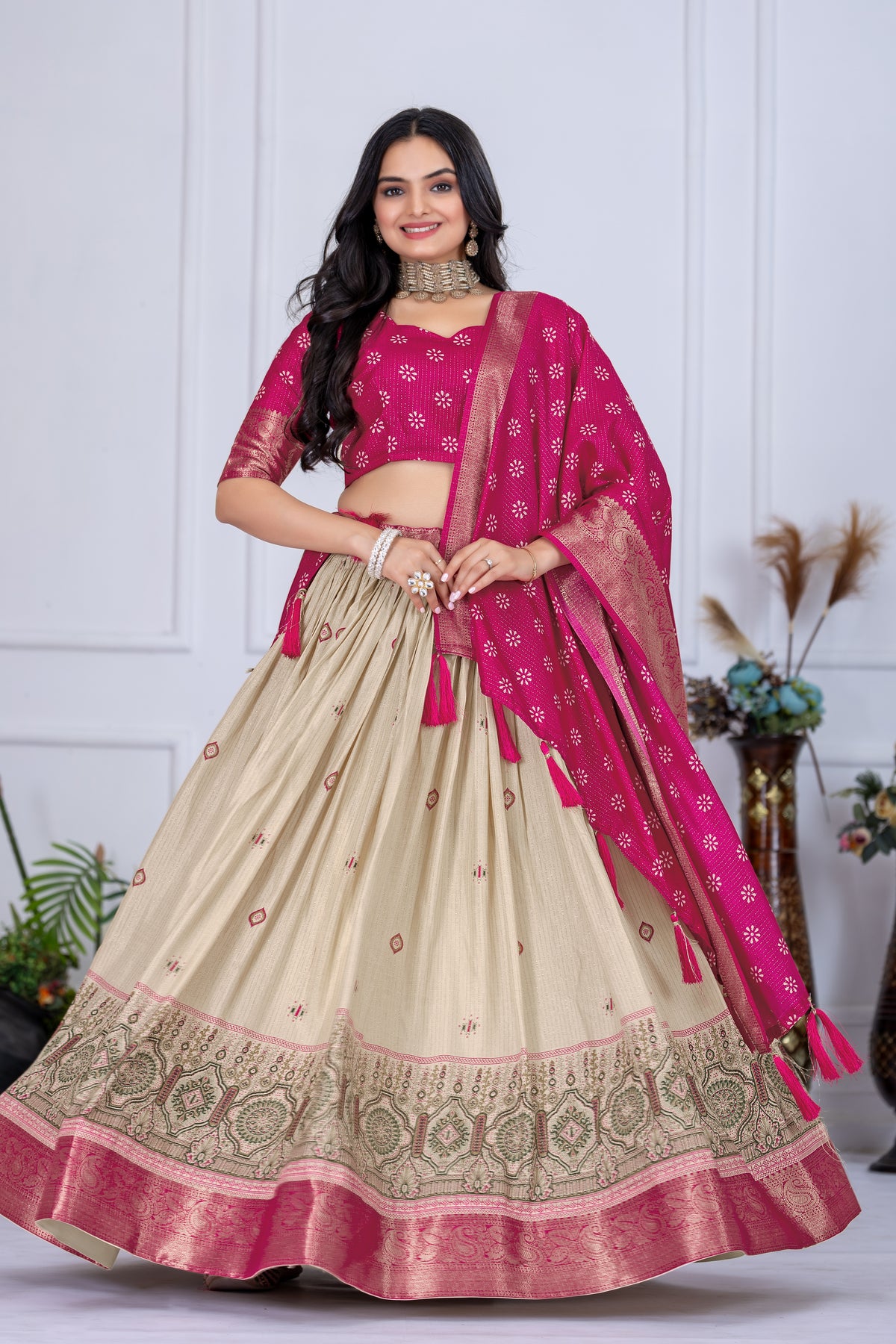 Pink Color Designer Lehenga Choli