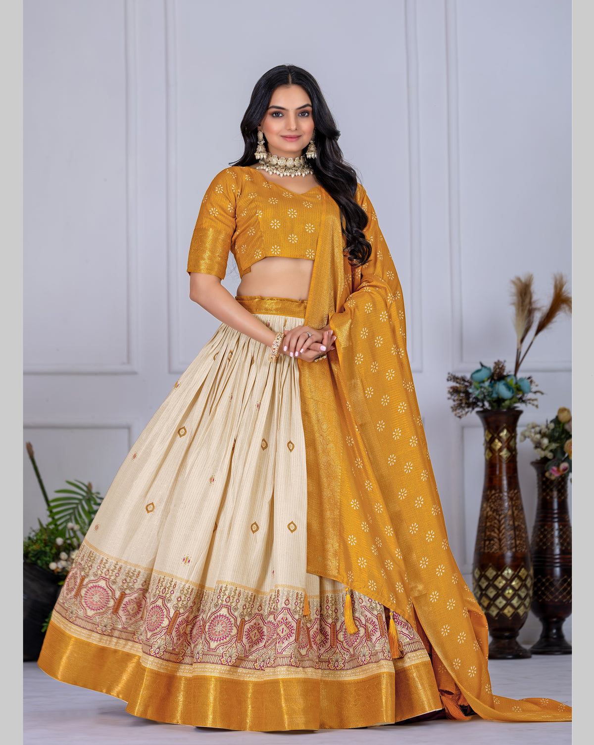 Yellow Color Designer Lehenga Choli