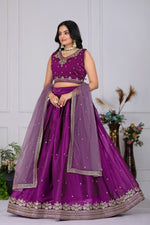 Pink Designer Silk Lehenga Choli
