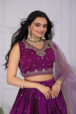 Pink Designer Silk Lehenga Choli