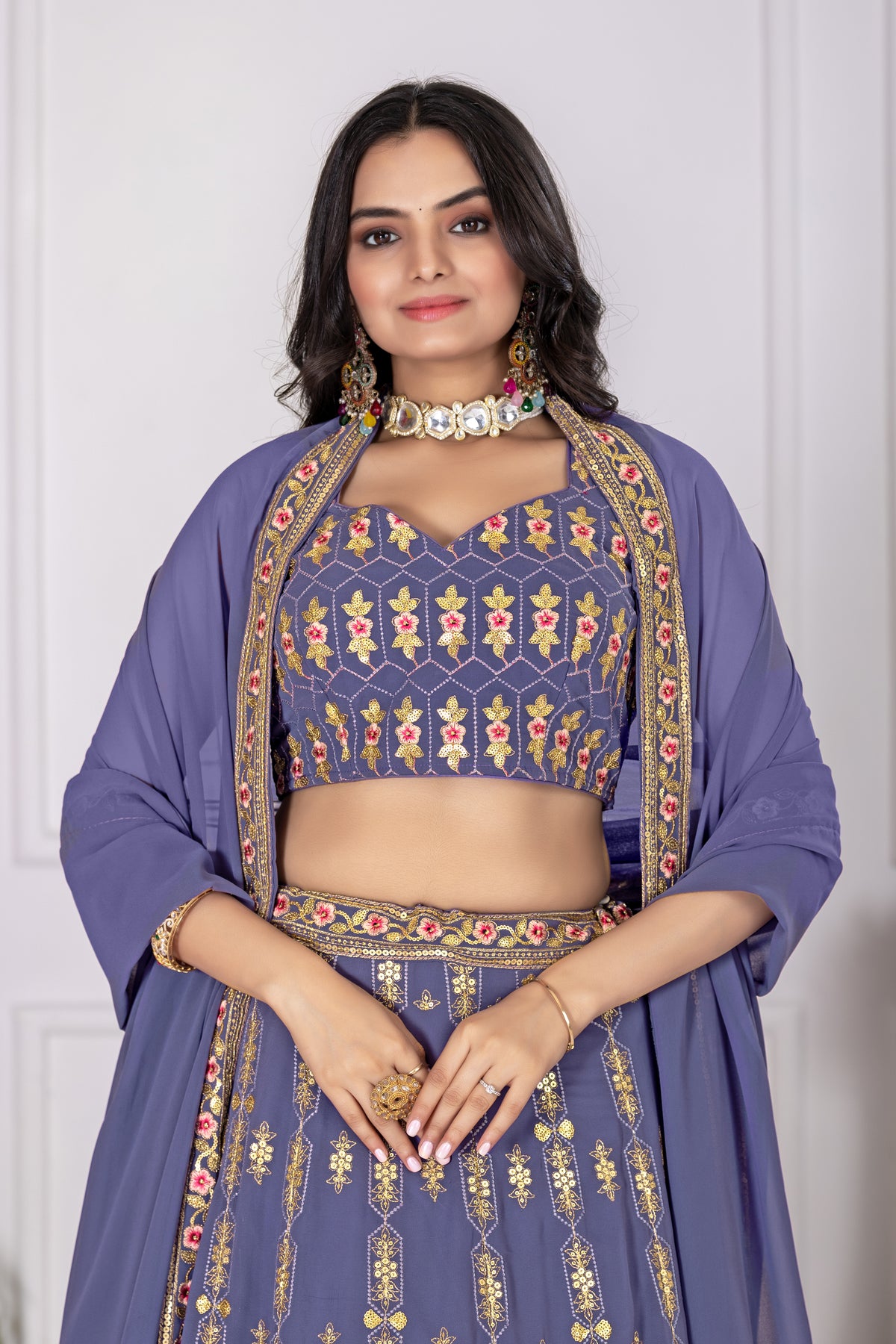 Light Purple Color Designer Lehenga Choli