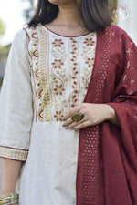 Buy Most beautiful White Color Designer Kurta Set For Summer - Joshindia