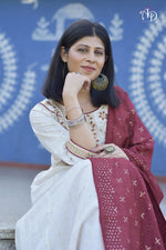 Buy Most beautiful White Color Designer Kurta Set For Summer - Joshindia