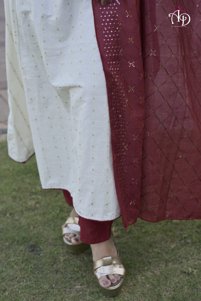 Buy Most beautiful White Color Designer Kurta Set For Summer - Joshindia