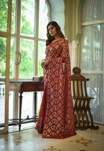 Buy Trendy Maroon Saree Online in India - JOSHINDIA - Joshindia