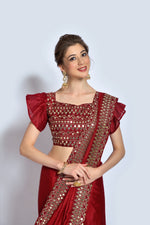 Buy Maroon Sarees Online - Joshindia