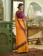 Buy Mustard Saree online in India - Joshindia