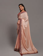 Buy Trendy Peach Saree Online in India - JOSHINDIA - Joshindia