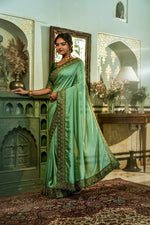 Buy Pista Green Sarees Online In India At Best Price Offers - Joshindia