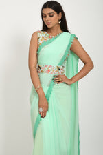 Buy Pista Green Sarees Online In India At Best Price Offers - Joshindia