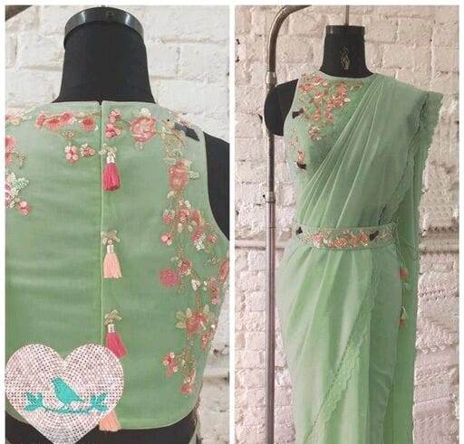 Buy Pista Green Sarees Online In India At Best Price Offers - Joshindia