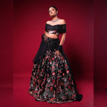 Black Color party Wear Embroidered Lehenga Choli