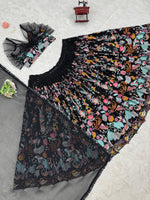 Black Color party Wear Embroidered Lehenga Choli