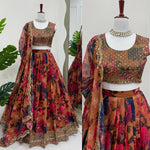 Multi Color Digital Printed Designer Lehenga Choli