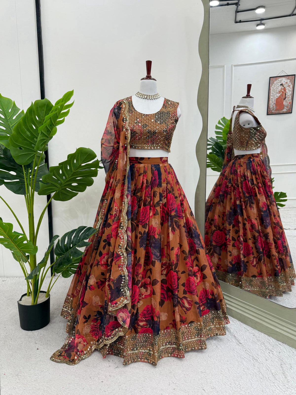 Multi Color Digital Printed Designer Lehenga Choli