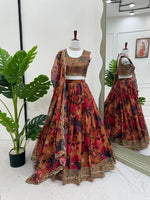 Multi Color Digital Printed Designer Lehenga Choli
