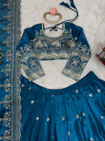 Navy Blue Color Designer Lehenga Choli