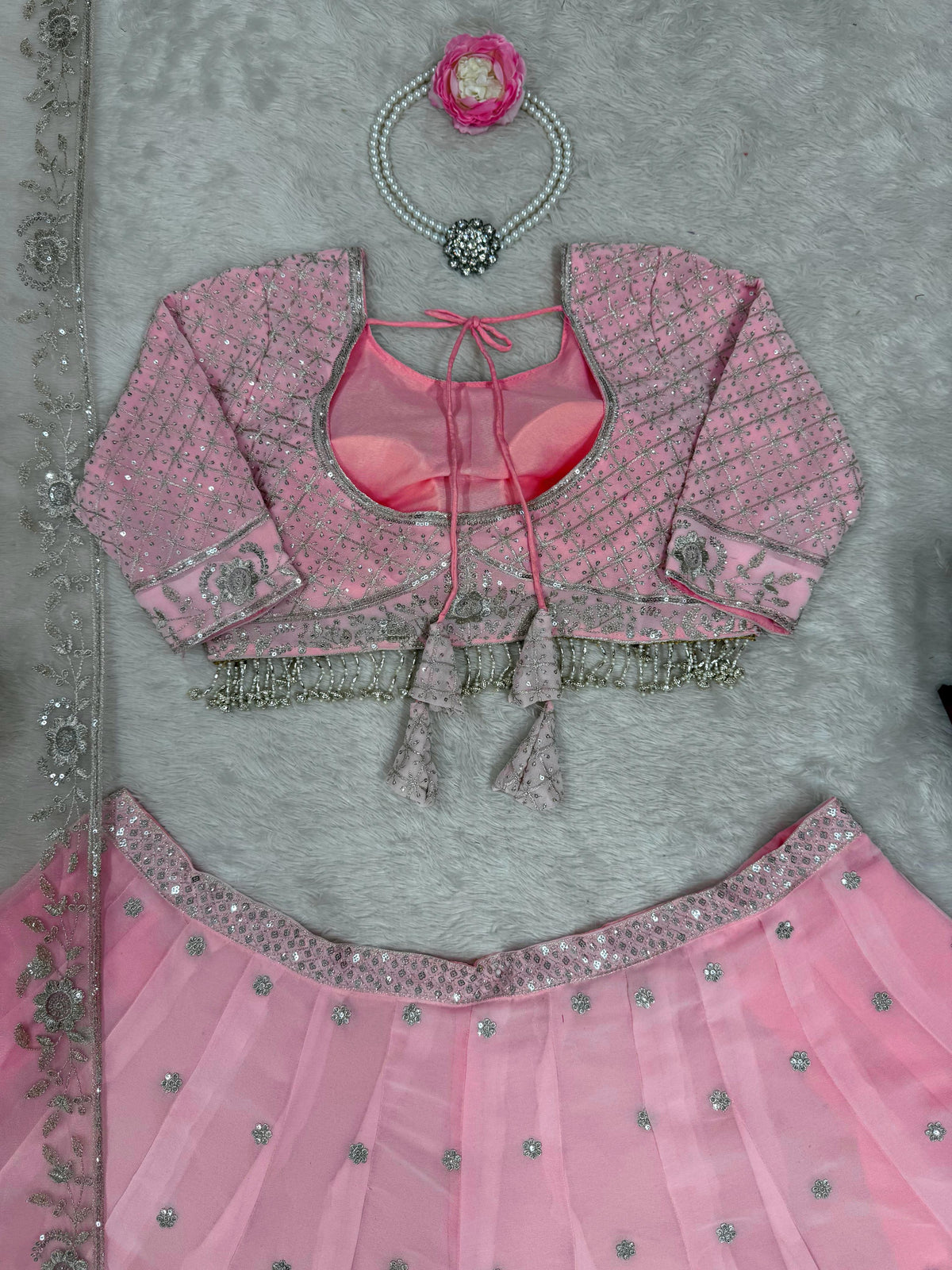Baby Pink Color Designer Lehenga Choli
