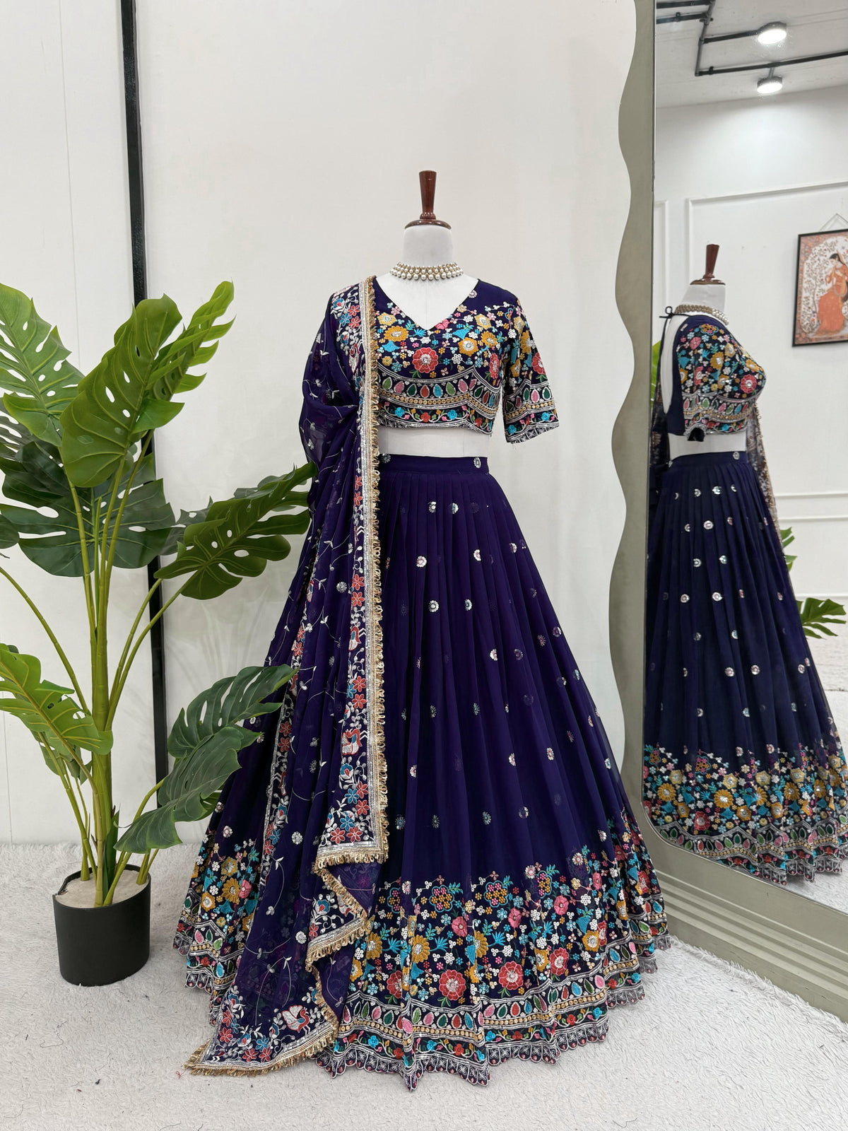 Royal Blue Color Designer Traditional Lehenga Choli