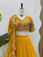 Yellow Designer Color Party Wear Lehenga Choli