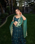 Latest Green Color Party Wear Lehenga Choli