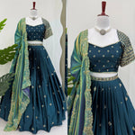 Latest Green Color Party Wear Lehenga Choli
