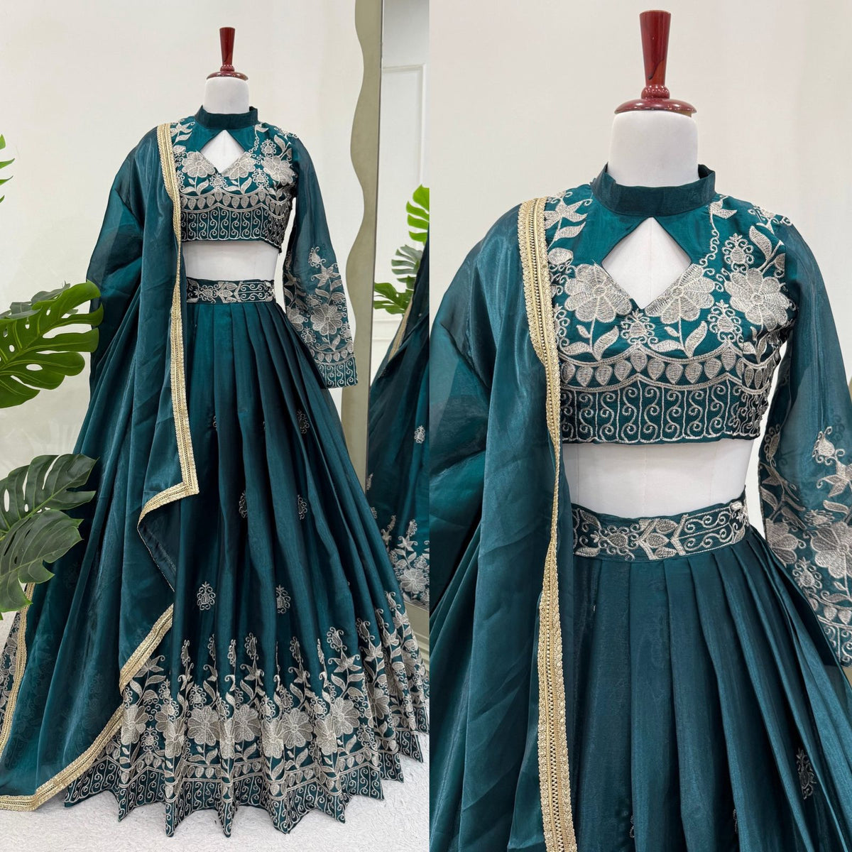 Heavy Boutique Designer Embroidered Lehenga Choli