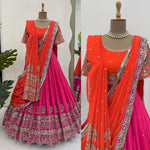 Pink Color Party Wear Designer Lehenga Choli