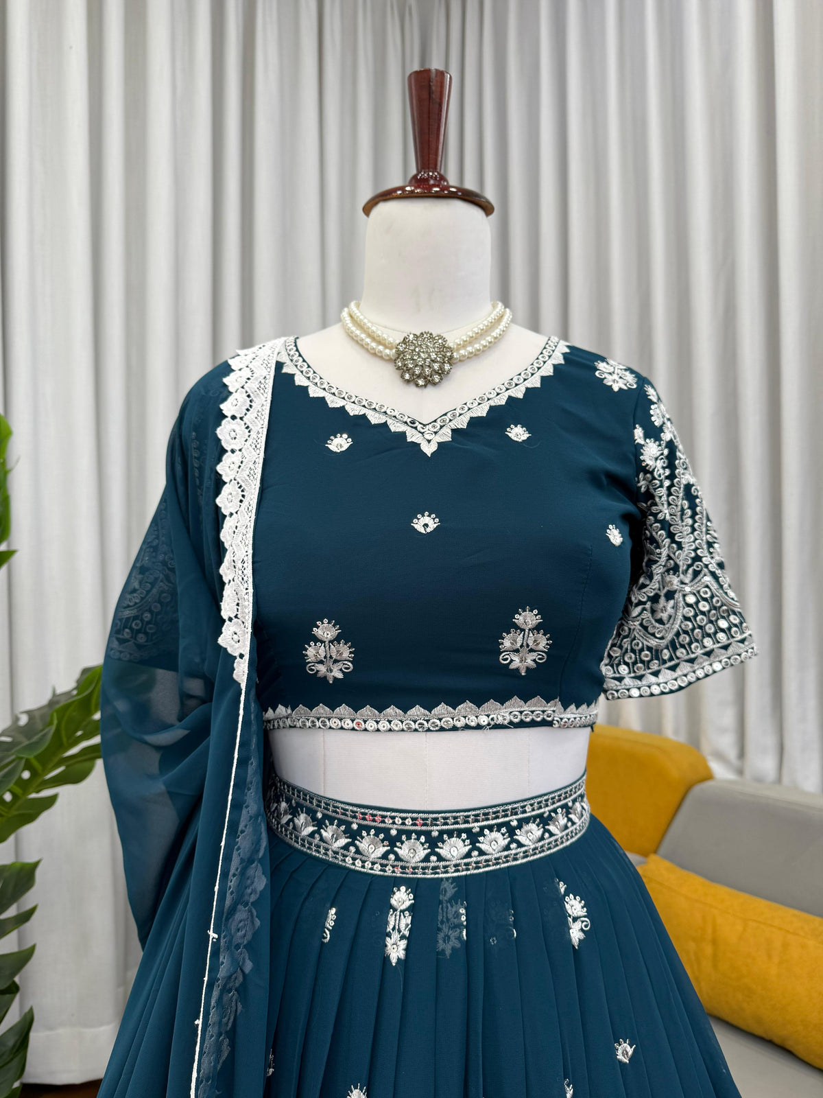 Heavy Boutique Designer Faux Georgette Lehenga Choli