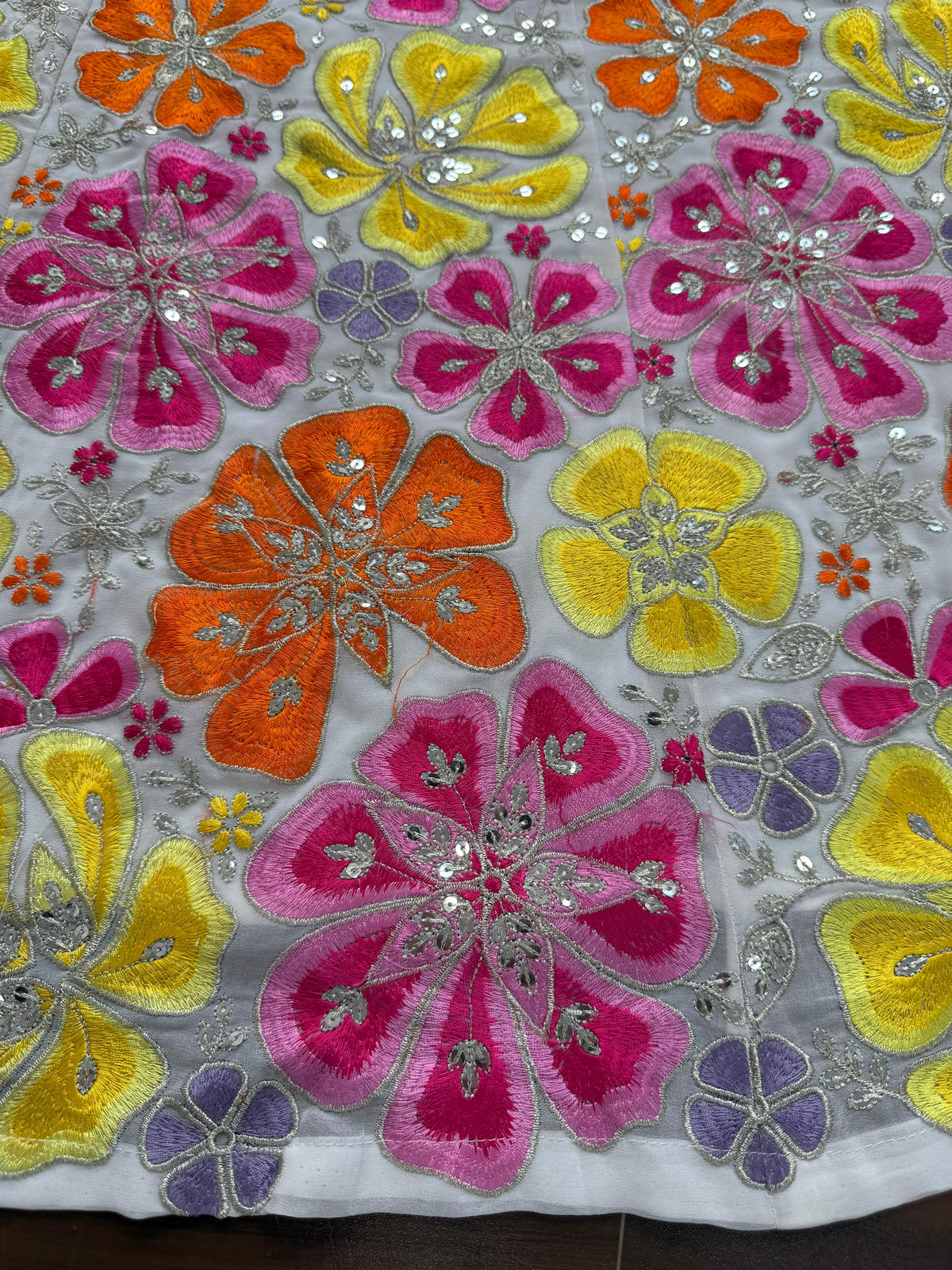 Embroidered Sequinned Ready To Wear Lehenga & Blouse With Dupatta