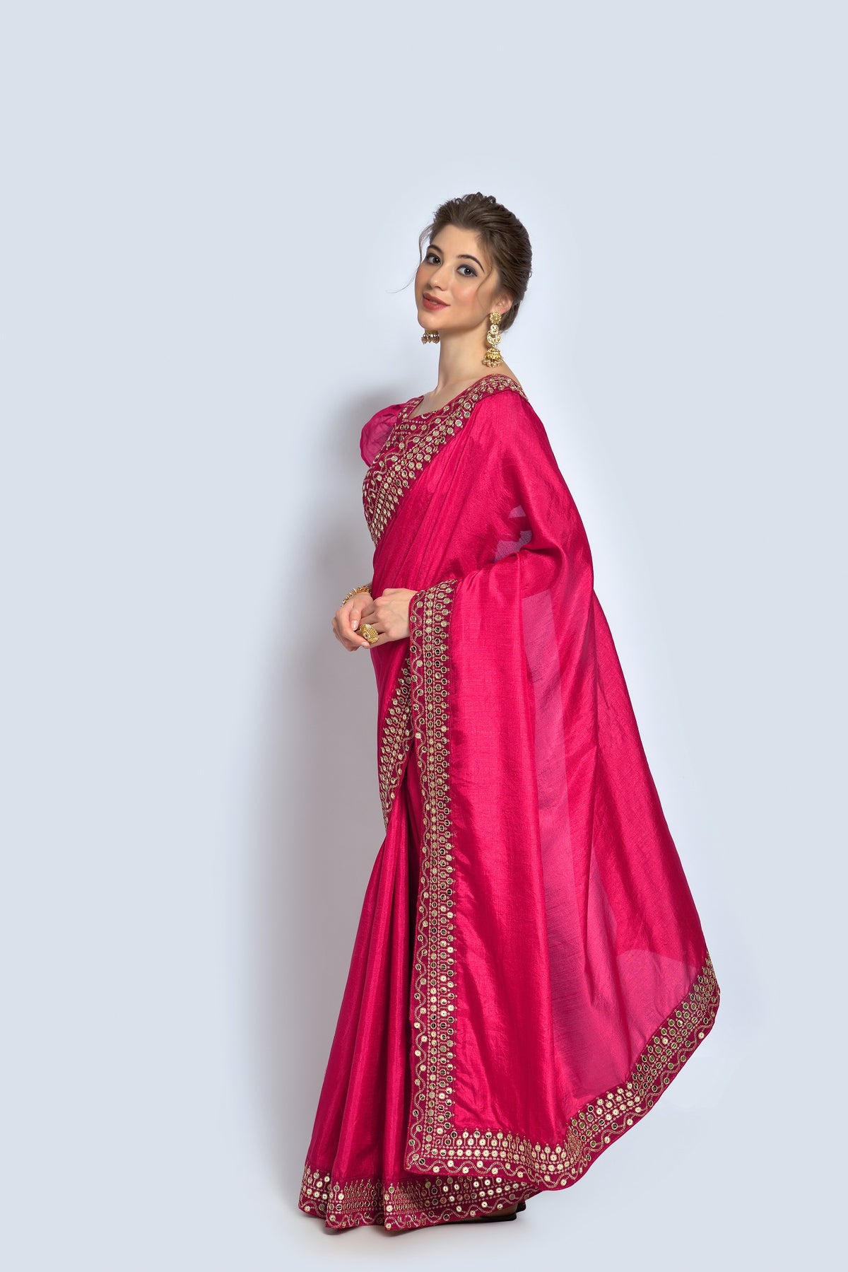 Buy Rani Vichitra Silk Classic Saree Online - Joshindia