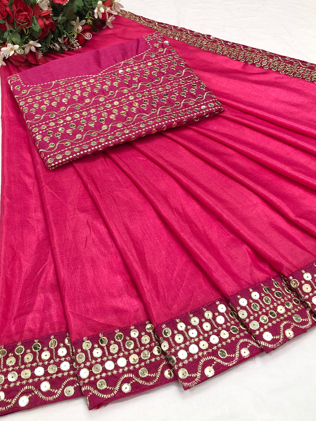 Buy Rani Vichitra Silk Classic Saree Online - Joshindia