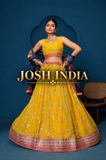 Georgette Embroidered Lehenga Choli with Dupatta Set
