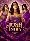 Purple Japan Satin Silk Embroidered Saree with Blouse