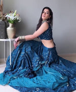 Blue Color Designer Party Wear Lehenga Choli