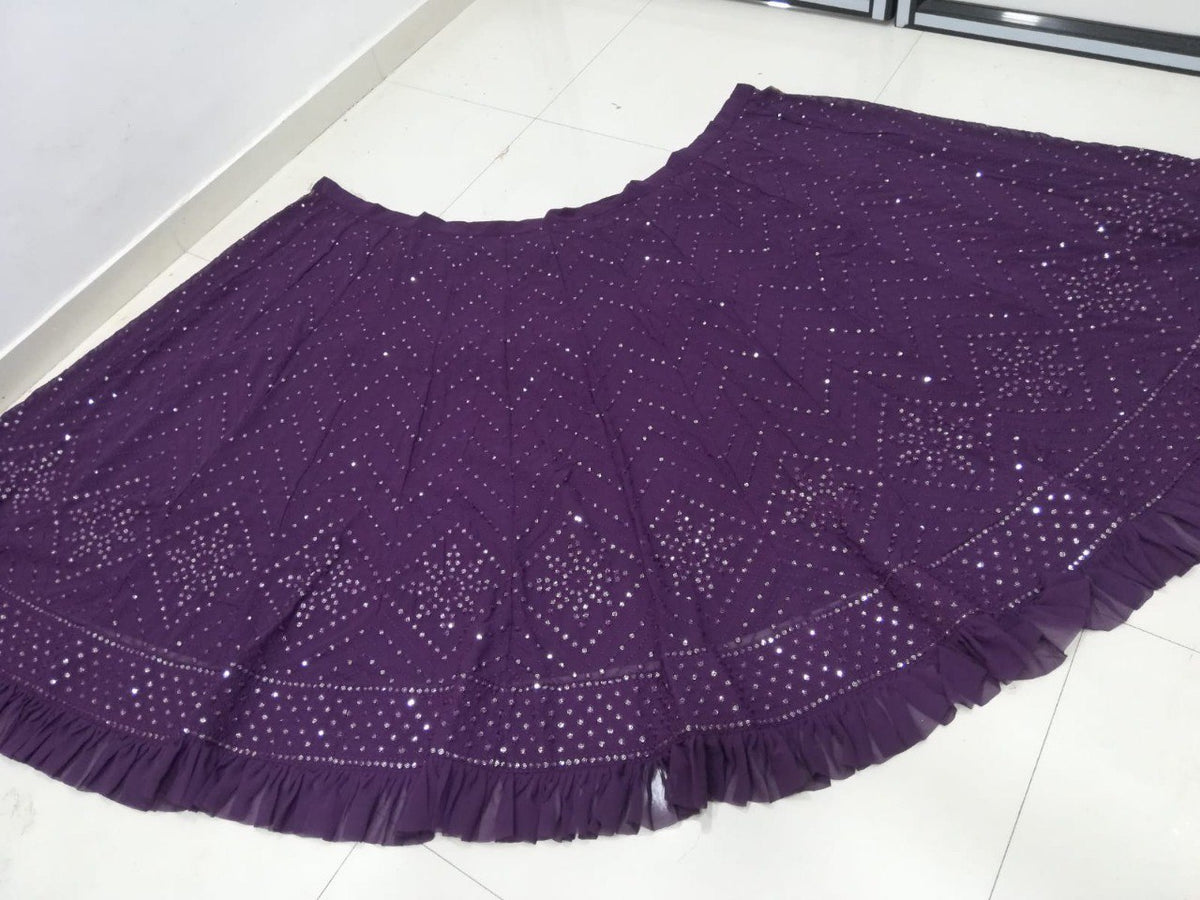Purple With Pink Color Designer Lehenga Choli
