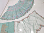 Light Sky Color Designer Party Wear Lehenga Choli