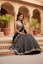 Black Color Designer Party Wear Lehenga Choli
