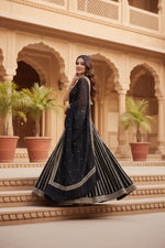 Black Color Designer Party Wear Lehenga Choli