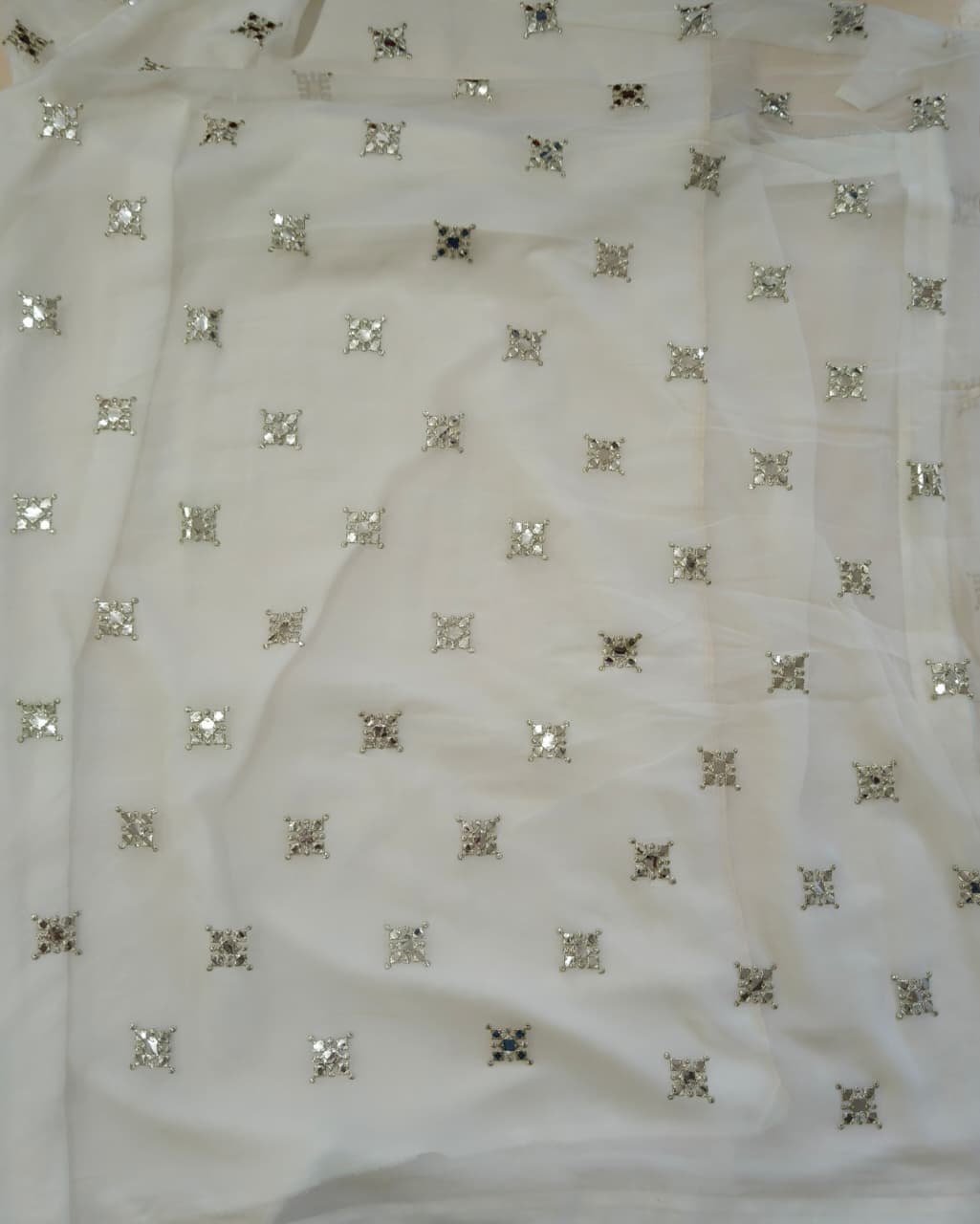 White Color Georgette Designer Party Wear Lehenga Choli