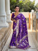 Women Ethnic Woven Design Zari Dola Silk Banarasi Saree
