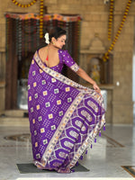 Women Ethnic Woven Design Zari Dola Silk Banarasi Saree